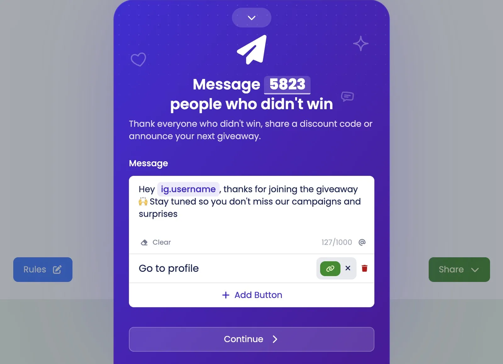 Write the message